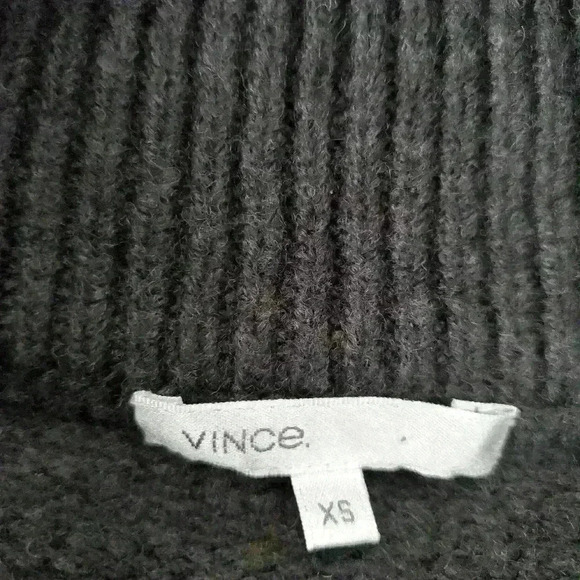 VINCE short sleeve grey wool blend sweater. Size XS - Picture 6 of 7